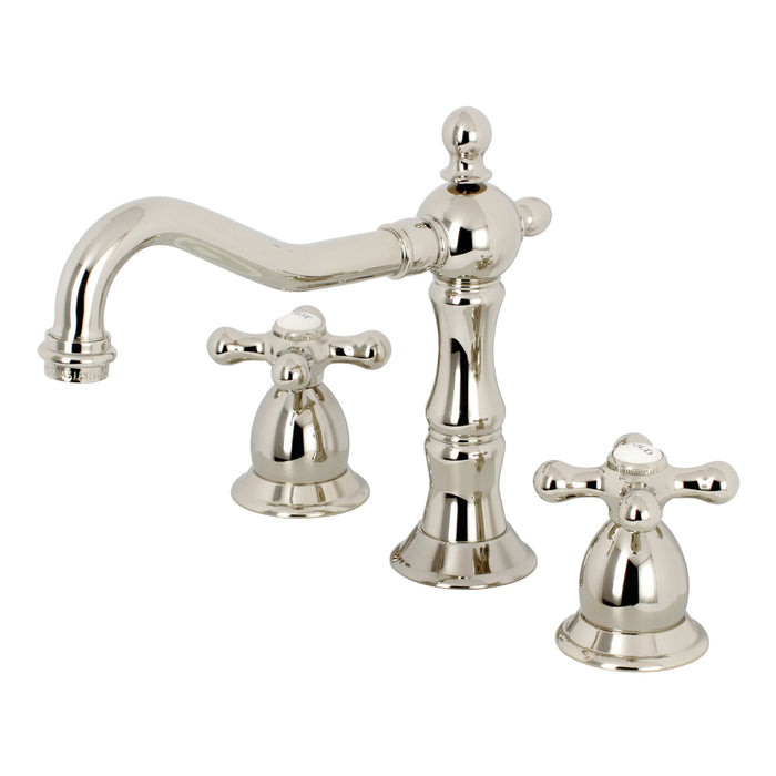 Kingston Brass Polished Brass Widespread Bathroom Faucet w Pop-up