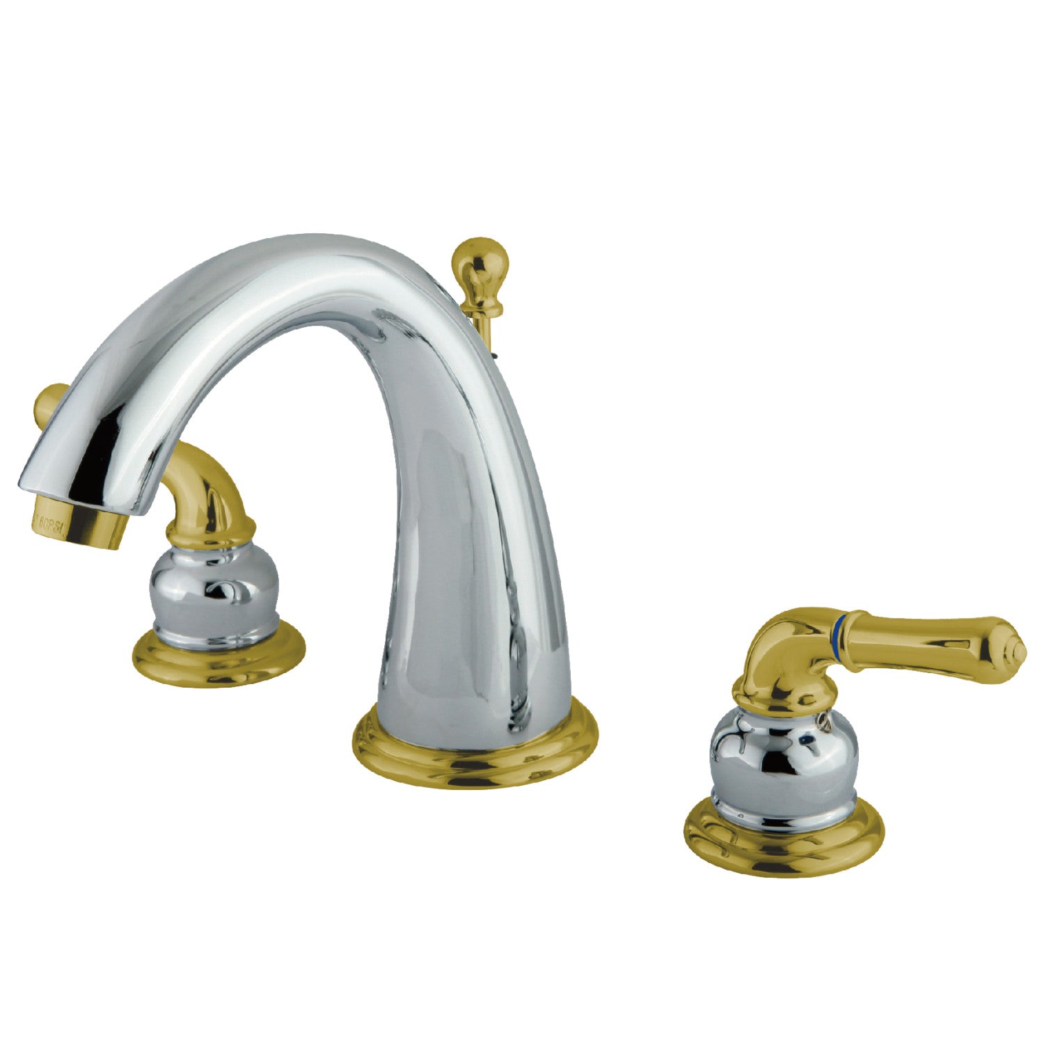 Kingston Brass KS6123ML Milano Bathroom Faucet, Antique Brass 