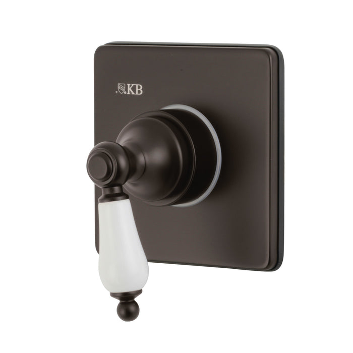 KS3045PL Single-Handle Three-Way Diverter Valve with Square Trim Kit, Oil Rubbed Bronze