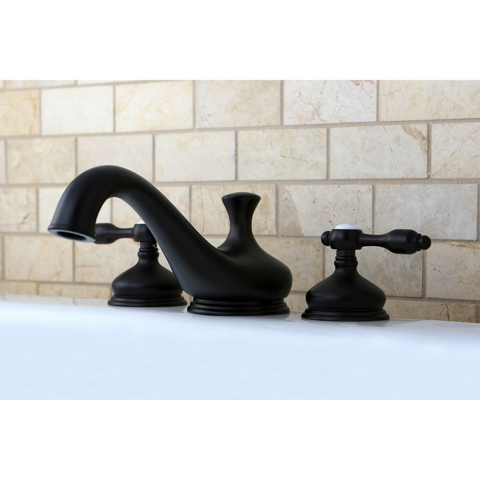 Tudor KS3335TAL Two-Handle 3-Hole Deck Mount Roman Tub Faucet, Oil Rubbed Bronze