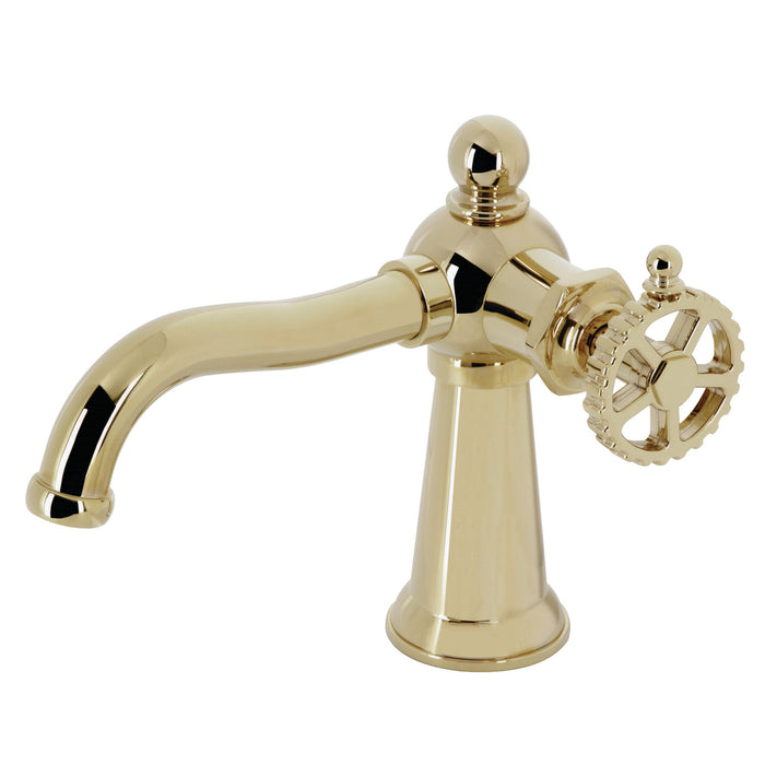 Fuller KS3542CG One-Handle 1-Hole Bathroom Faucet with Push Pop-Up Drain, Polished Brass