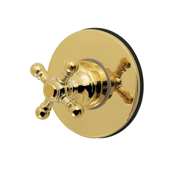 Metropolitan KS4032BX Single-Handle Six-Way Diverter Valve with Round Trim Kit, Polished Brass