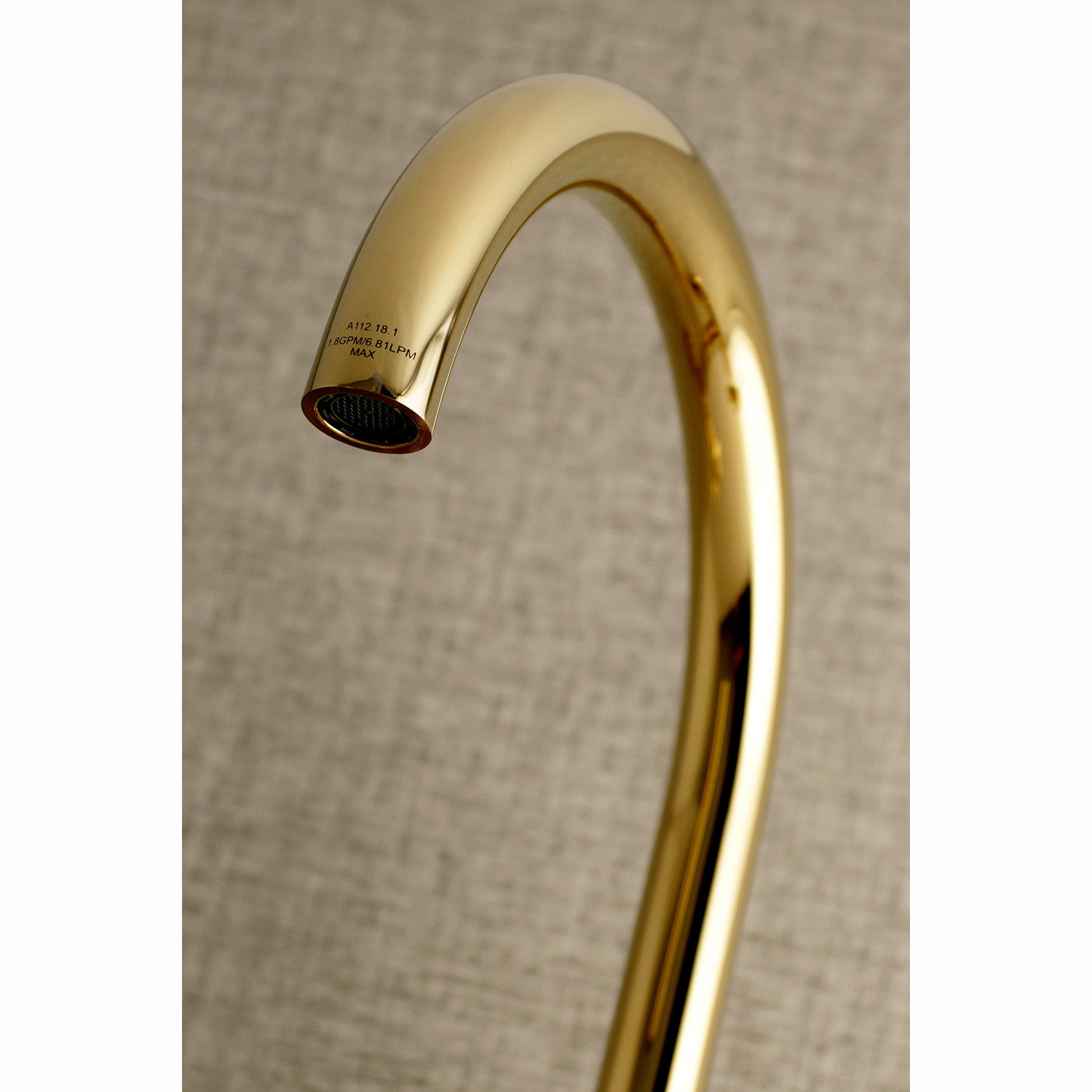 Kingston Brass KS414PB Polished Brass Concord 1.8 GPM Widespread Bridge  Kitchen Faucet - Includes Escutcheon 