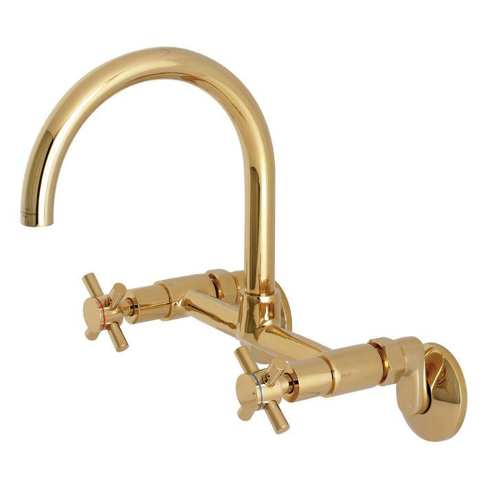 Unlacquered Brass Gooseneck Wall Faucet