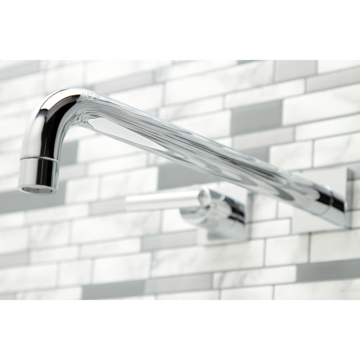 Manhattan KS6041CML Two-Handle 3-Hole Wall Mount Roman Tub Faucet, Polished Chrome