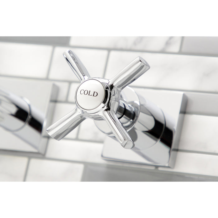 Millennium KS6041ZX Two-Handle 3-Hole Wall Mount Roman Tub Faucet, Polished Chrome