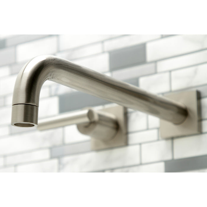 Manhattan KS6058CML Two-Handle 3-Hole Wall Mount Roman Tub Faucet, Brushed Nickel