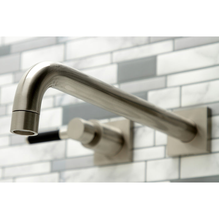 Kaiser KS6058DKL Two-Handle 3-Hole Wall Mount Roman Tub Faucet, Brushed Nickel