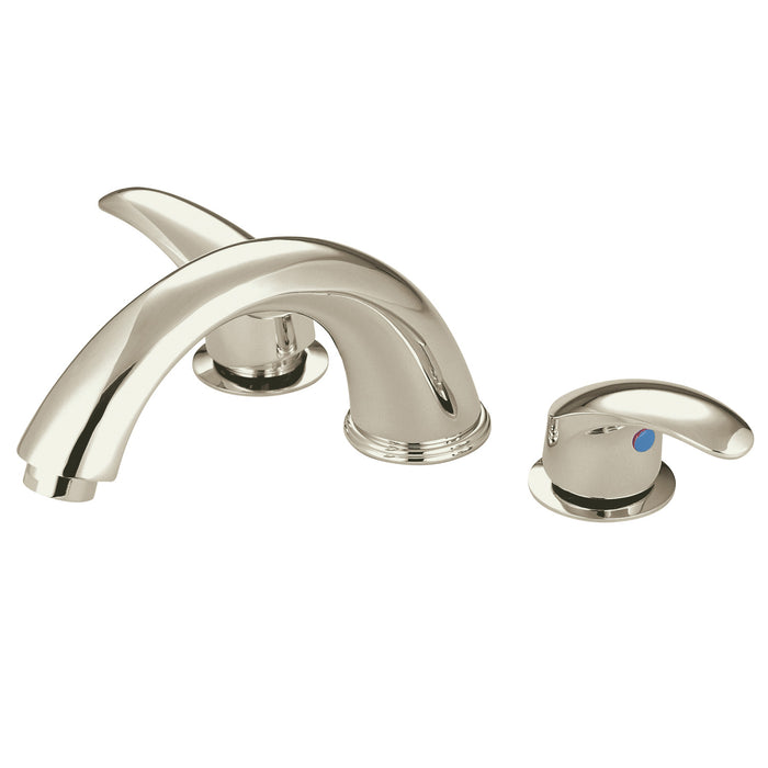 KS6368LL Two-Handle 3-Hole Deck Mount Roman Tub Faucet, Brushed Nickel