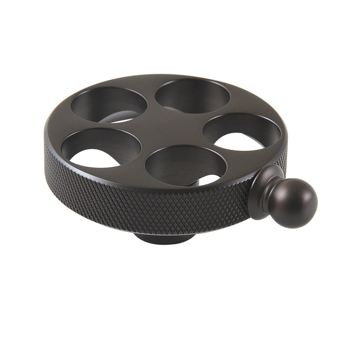 Wendell KSH2965RKZ Brass Knurled Wheel Handle, Oil Rubbed Bronze