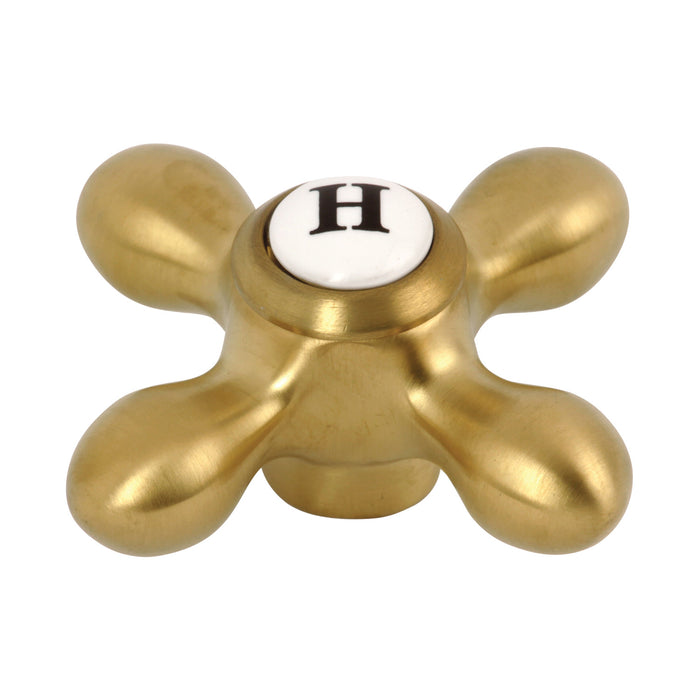 KSH3607AXH Brass Cross Handle (Hot Side), Brushed Brass