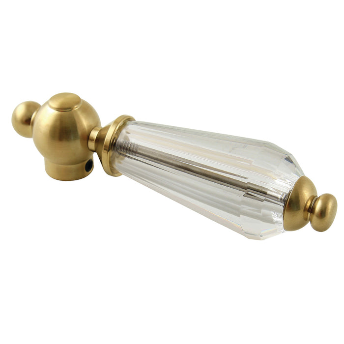 Wilshire KSH3967WLL Crystal Lever Handle, Brushed Brass