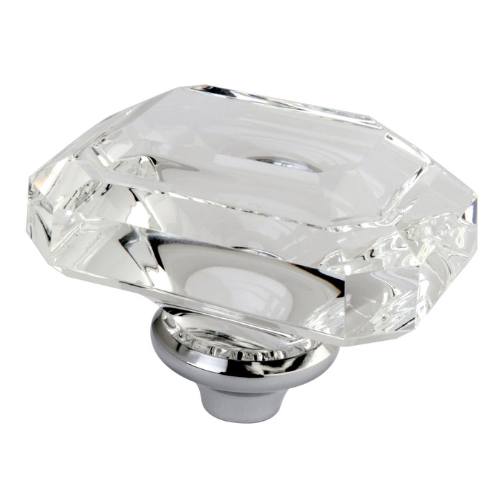 KSH4461WQL Crystal Rectangular Knob Handle, Polished Chrome