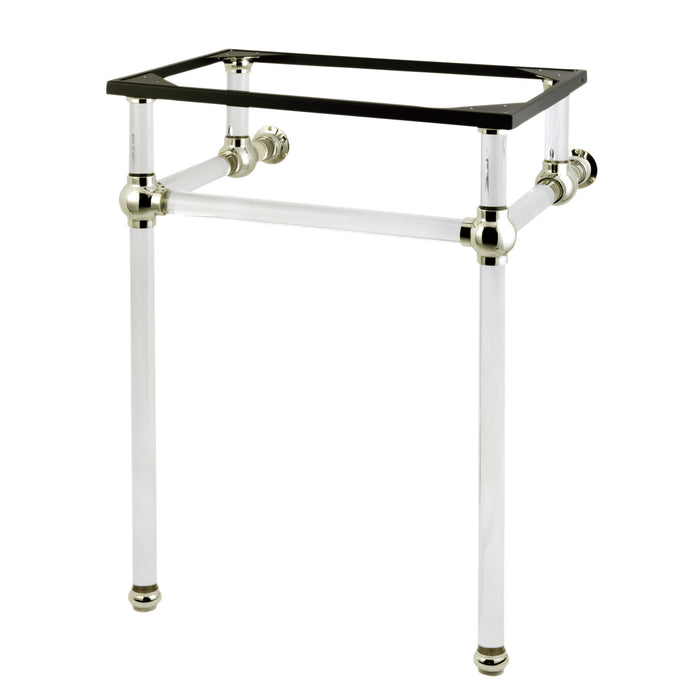 Templeton VAH282033PN Acrylic Console Sink Legs, Polished Nickel